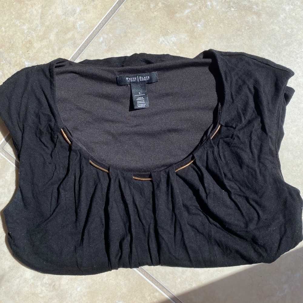 White House Black Market Tank Top With Gold Detail